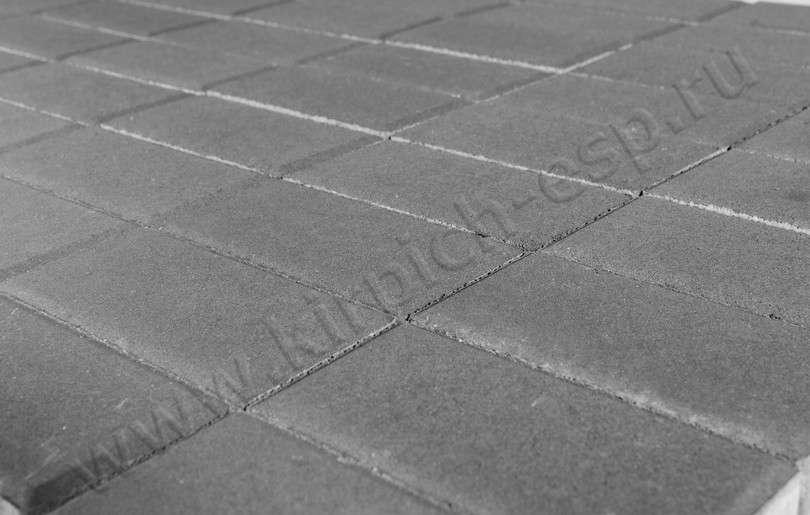 Прямоугольник Серый - тротуарная плитка BRAER (БРАЕР)