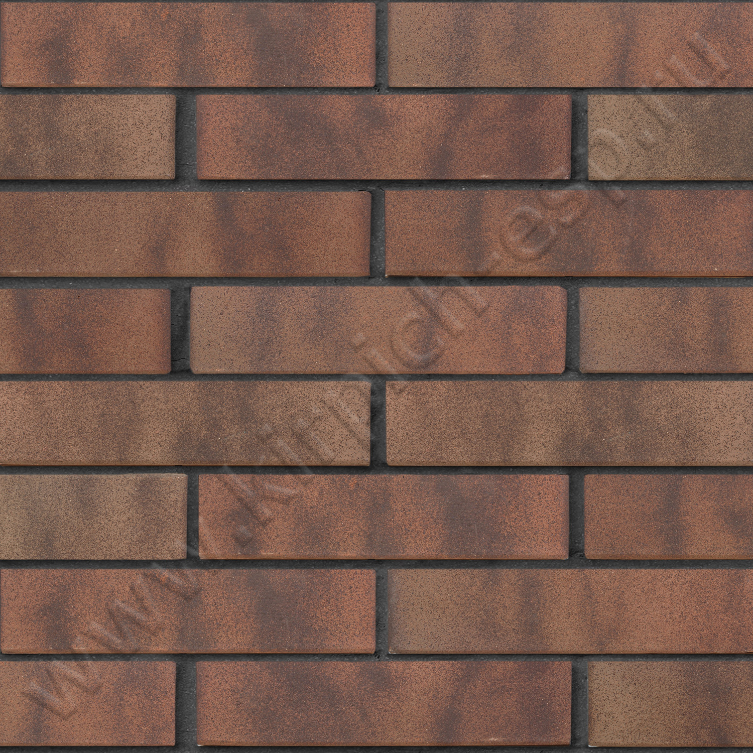 Ореховый флэш гладкий 1НФ керамический кирпич ЛСР