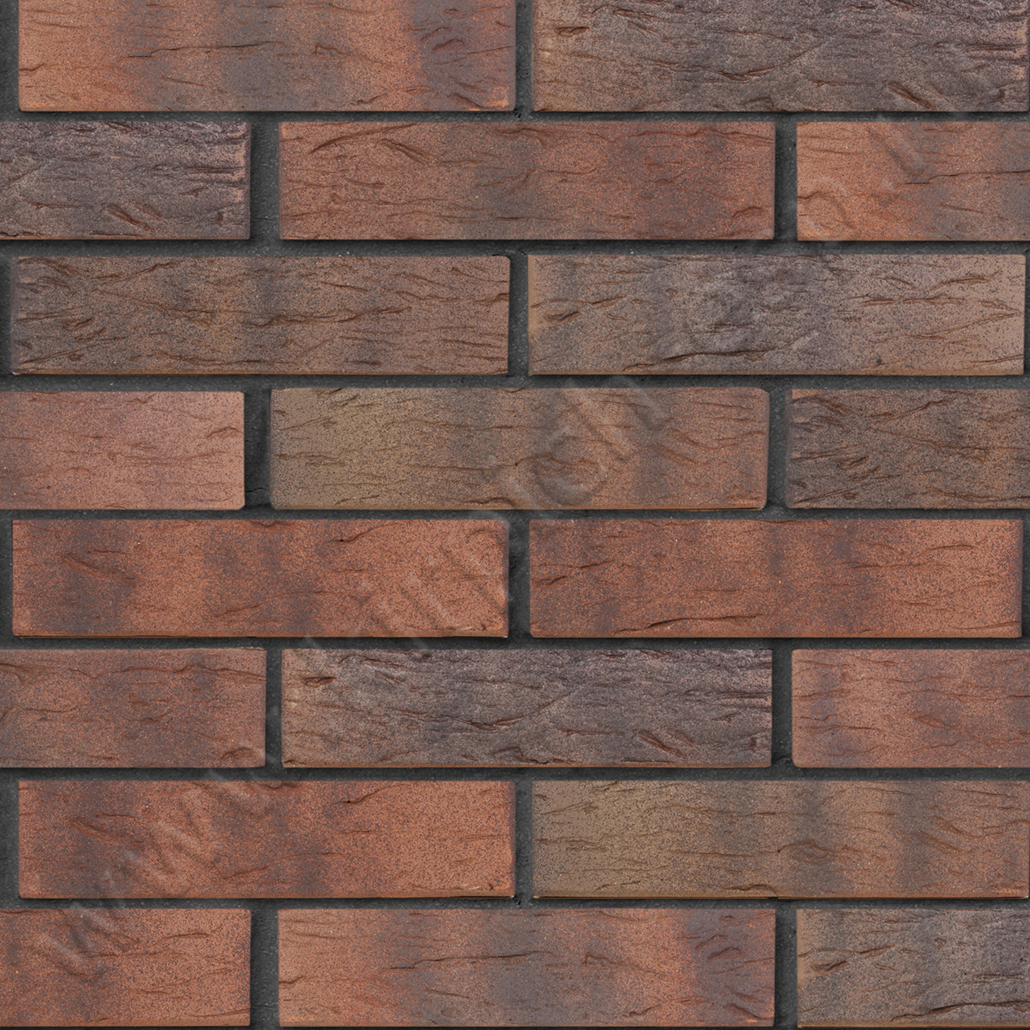 Ореховый флэш рустик 1НФ керамический кирпич ЛСР