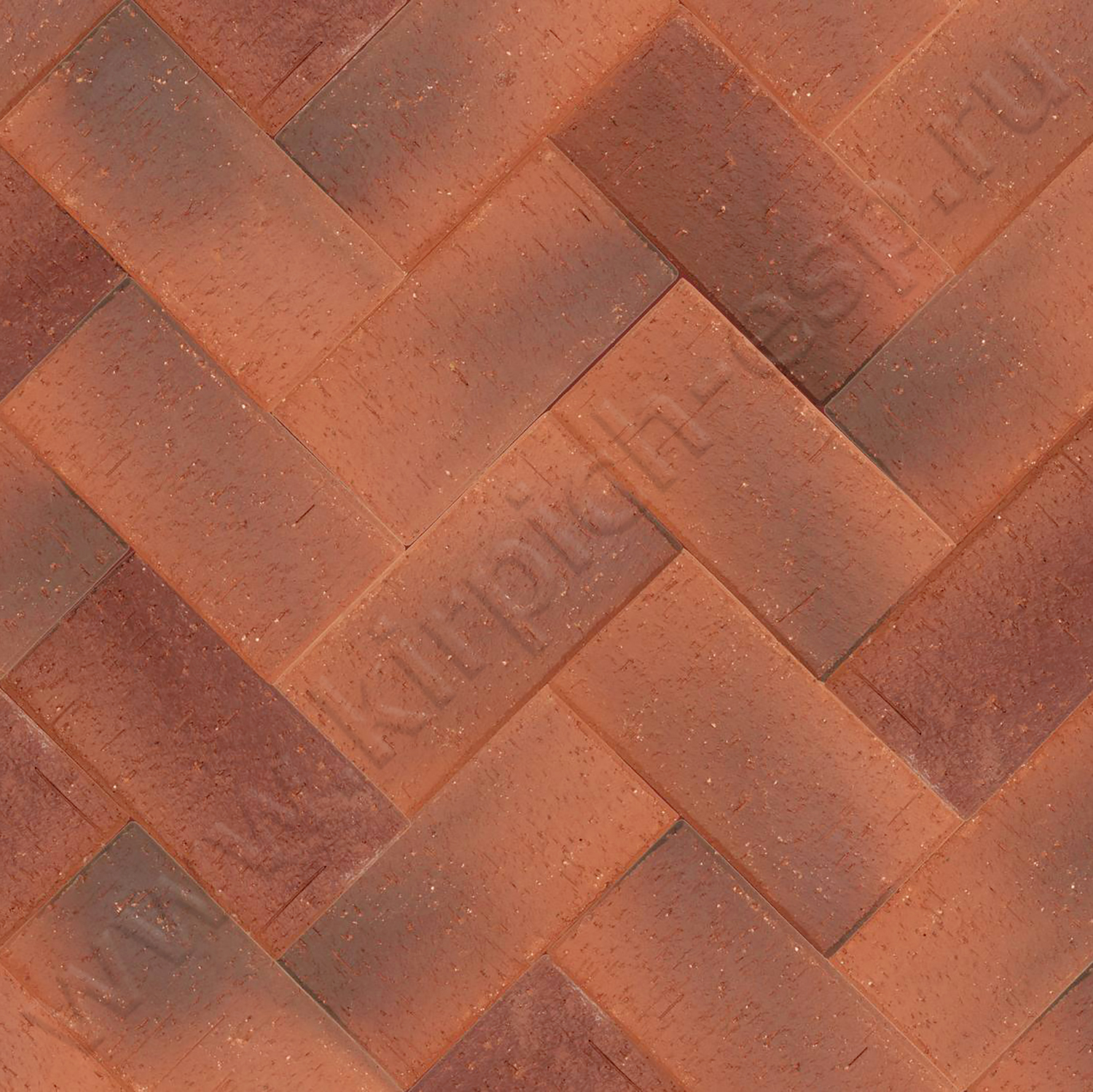 Красный "Оксфорд" умбра  - клинкерная брусчатка ЛСР