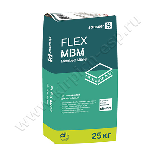 Плиточный клей среднеслойный  FLEX MBM ( 25 кг)