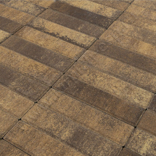 Прямоугольник Color Mix  "Каштан" 60 мм  - тротуарная плитка BRAER