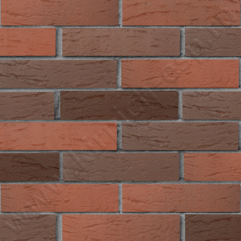 Красный флеш рустик 1НФ керамический кирпич ЛСР