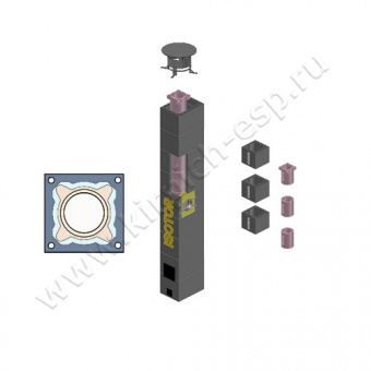 Диаметр 16 см (9пм) - одноходовой Schiedel Isotor зонт-дефлектор
