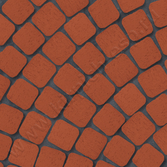 Красный "Лондон"  Квадро R (под распил)* - клинкерная брусчатка ЛСР