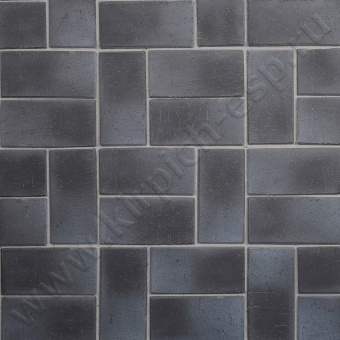 Графитовый "Зальцбург" платина - клинкерная брусчатка ЛСР