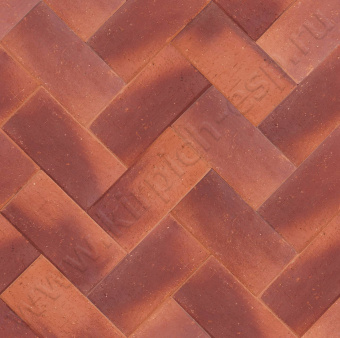 Красный "Манчестер" бордо  - клинкерная брусчатка ЛСР