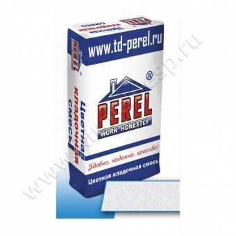 Цветной кладочный раствор Perel SL супер-белый (50 кг)