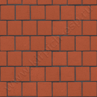 Красный "Лондон"  Квадро (под распил)* - клинкерная брусчатка ЛСР