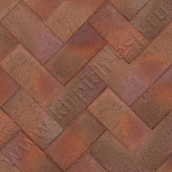 Темно-красный флэш "Милан" бордо  - клинкерная брусчатка ЛСР
