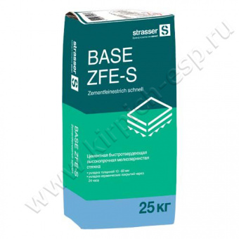 Цементная быстротвердеющая стяжка BASE ZFE-S (25кг)