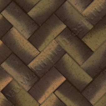 Коричневый "Монако" золото - клинкерная брусчатка ЛСР