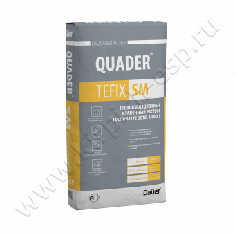 QUADER TEFIX SM Кладочный раствор теплоизоляционный 30 кг