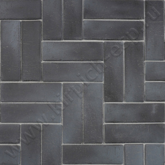 Графитовый "Зальцбург" платина Лонг - клинкерная брусчатка ЛСР